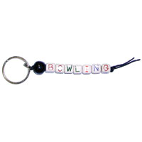 Брелок на ключи чётки с 8 кубиками Bowling ball beaded key chain 