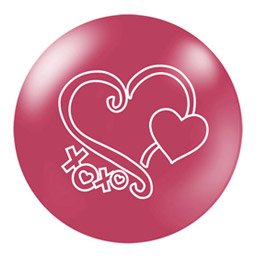 Шар для боулинга Viz-A-Ball Hearts Pink Polyester Ball