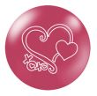 Hearts Pink Polyester Ball