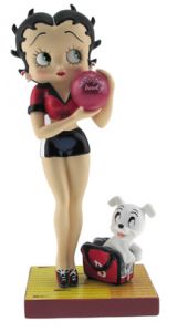 Betty Boop Bowler Figurine - Фигурка девочки с шаром и собачкой